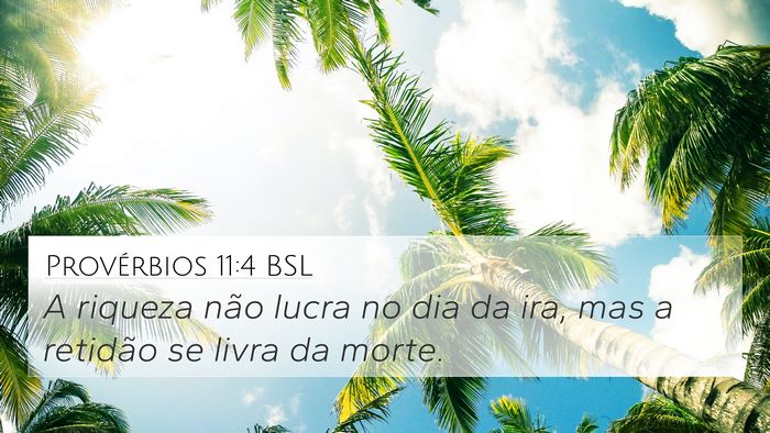 Provérbios 11:4 BSL Bible Verse Image