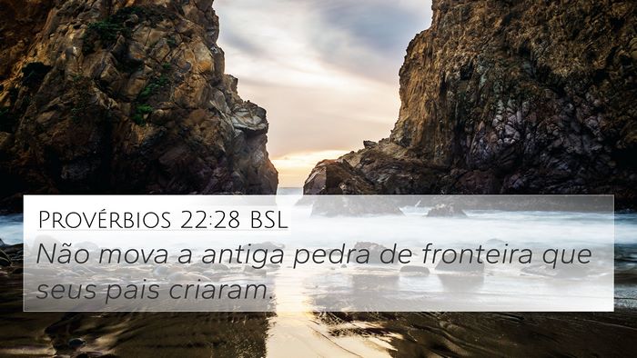 Provérbios 22:28 BSL Bible Verse Image