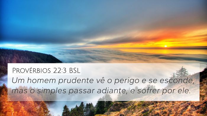Provérbios 22:3 BSL Bible Verse Image