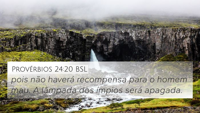 Provérbios 24:20 BSL Bible Verse Image