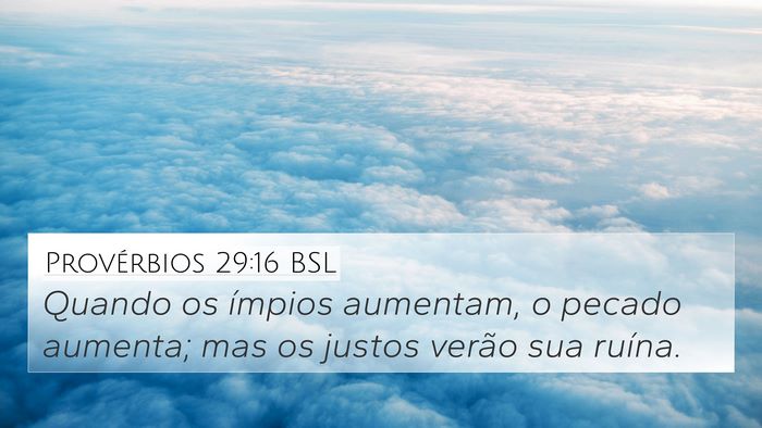 Provérbios 29:16 BSL Bible Verse Image