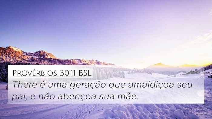 Provérbios 30:11 BSL Bible Verse Image