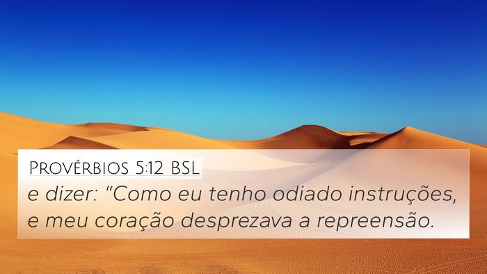 Provérbios 5:12 BSL Bible Verse Image