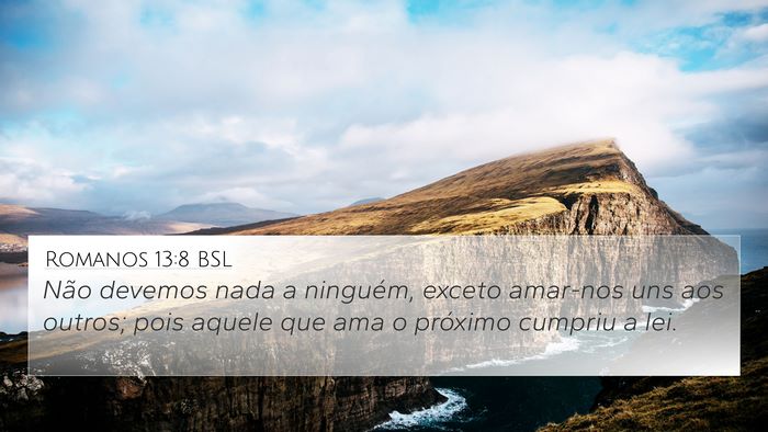Romanos 13:8 BSL Bible Verse Image