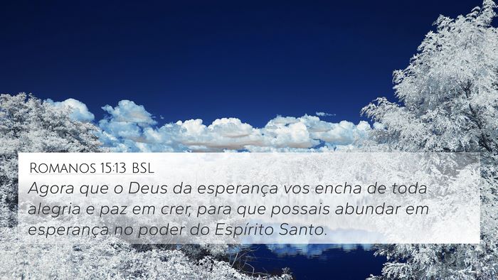 Romanos 15:13 BSL Bible Verse Image