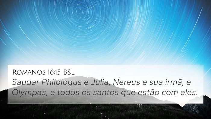 Romanos 16:15 BSL Bible Verse Image