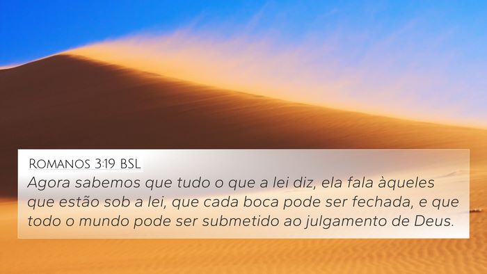 Romanos 3:19 BSL Bible Verse Image