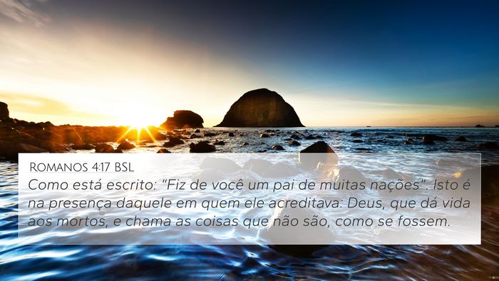 Romanos 4:17 BSL Bible Verse Image