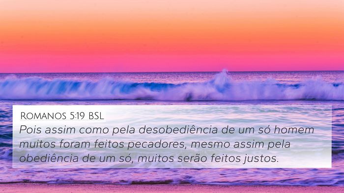 Romanos 5:19 BSL Bible Verse Image