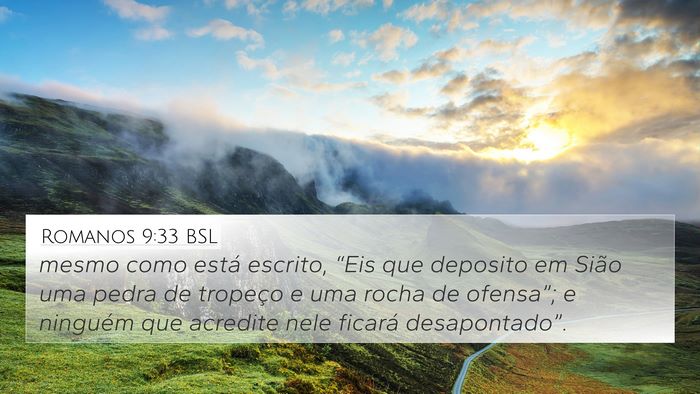 Romanos 9:33 BSL Bible Verse Image