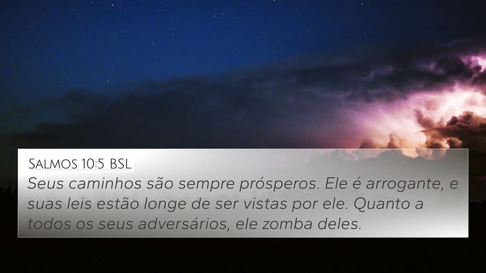 Salmos 10:5 BSL Bible Verse Image