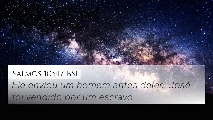 Salmos 105:17 BSL Bible Verse Image