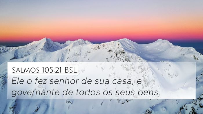 Salmos 105:21 BSL Bible Verse Image