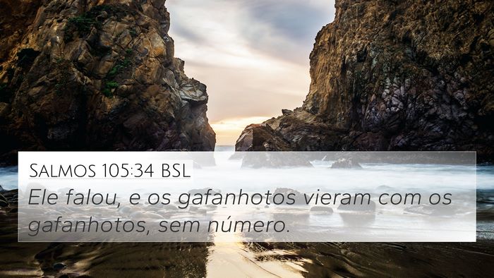 Salmos 105:34 BSL Bible Verse Image