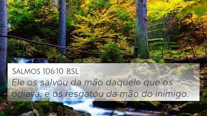 Salmos 106:10 BSL Bible Verse Image