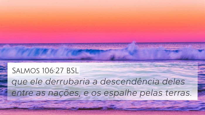 Salmos 106:27 BSL Bible Verse Image