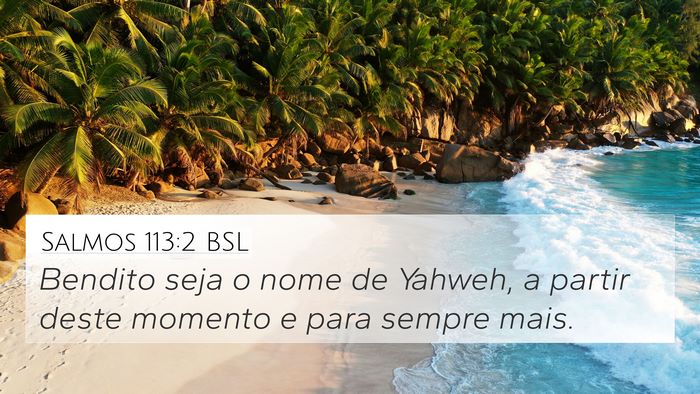 Salmos 113:2 BSL Bible Verse Image
