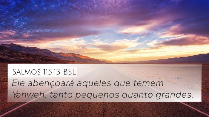 Salmos 115:13 BSL Bible Verse Image
