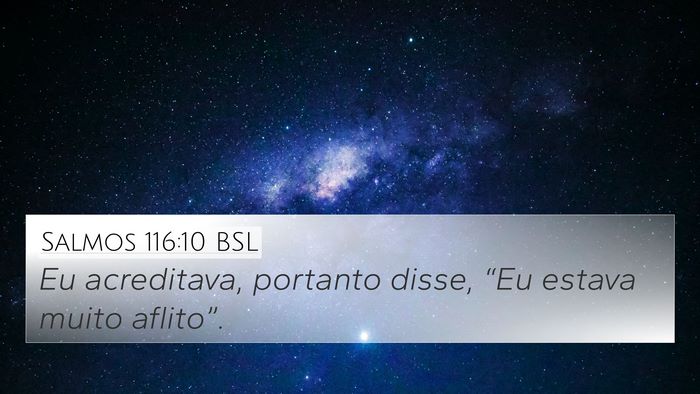 Salmos 116:10 BSL Bible Verse Image