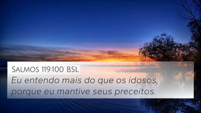 Salmos 119:100 BSL Bible Verse Image
