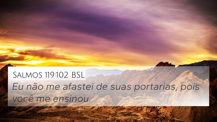 Salmos 119:102 BSL Bible Verse Image