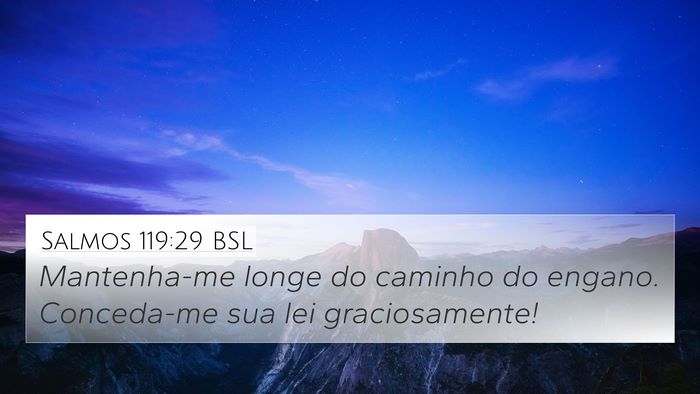 Salmos 119:29 BSL Bible Verse Image