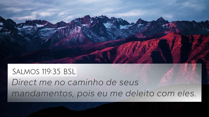 Salmos 119:35 BSL Bible Verse Image