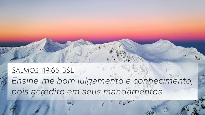 Salmos 119:66 BSL Bible Verse Image