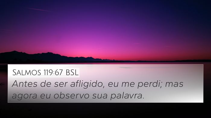 Salmos 119:67 BSL Bible Verse Image