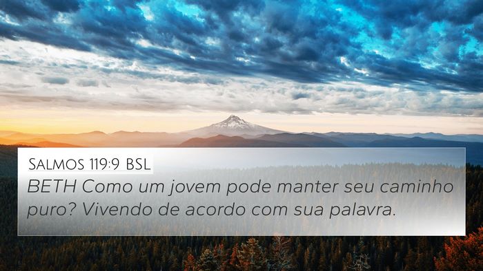 Salmos 119:9 BSL Bible Verse Image