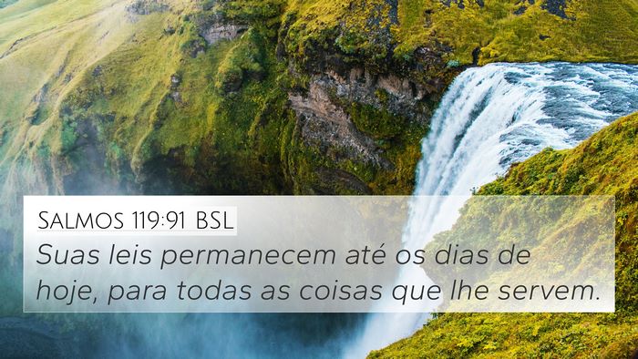 Salmos 119:91 BSL Bible Verse Image