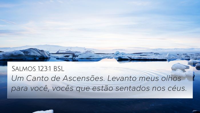 Salmos 123:1 BSL Bible Verse Image