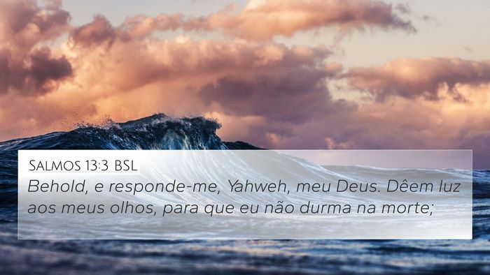Salmos 13:3 BSL Bible Verse Image