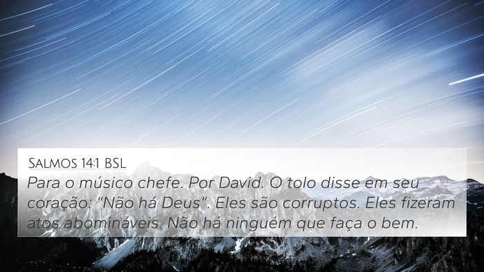 Salmos 14:1 BSL Bible Verse Image