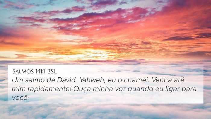 Salmos 141:1 BSL Bible Verse Image