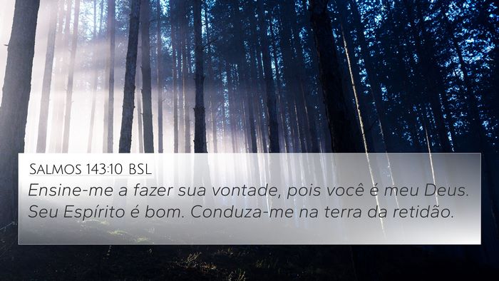 Salmos 143:10 BSL Bible Verse Image