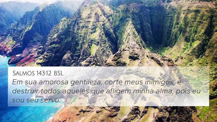 Salmos 143:12 BSL Bible Verse Image