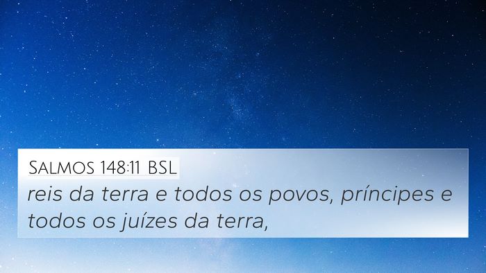 Salmos 148:11 BSL Bible Verse Image