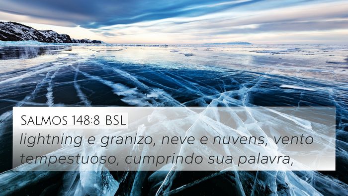 Salmos 148:8 BSL Bible Verse Image
