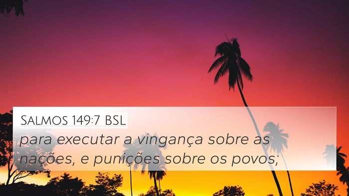 Salmos 149:7 BSL Bible Verse Image