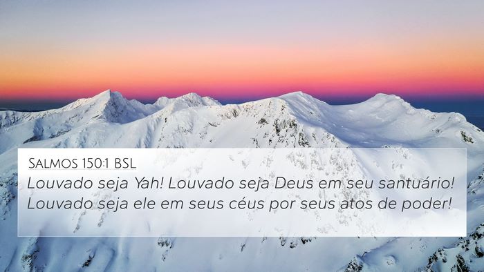 Salmos 150:1 BSL Bible Verse Image