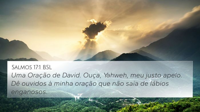 Salmos 17:1 BSL Bible Verse Image
