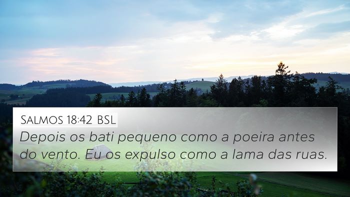 Salmos 18:42 BSL Bible Verse Image