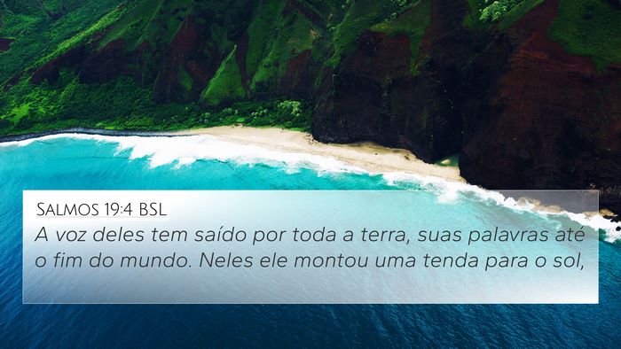 Salmos 19:4 BSL Bible Verse Image