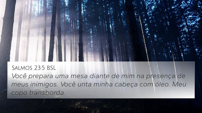 Salmos 23:5 BSL Bible Verse Image