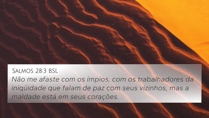 Salmos 28:3 BSL Bible Verse Image
