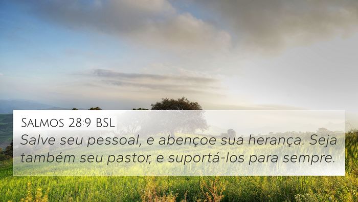 Salmos 28:9 BSL Bible Verse Image