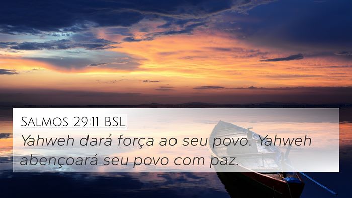 Salmos 29:11 BSL Bible Verse Image