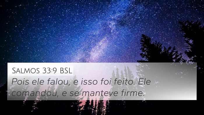 Salmos 33:9 BSL Bible Verse Image