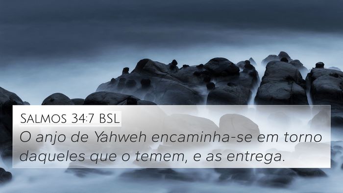 Salmos 34:7 BSL Bible Verse Image